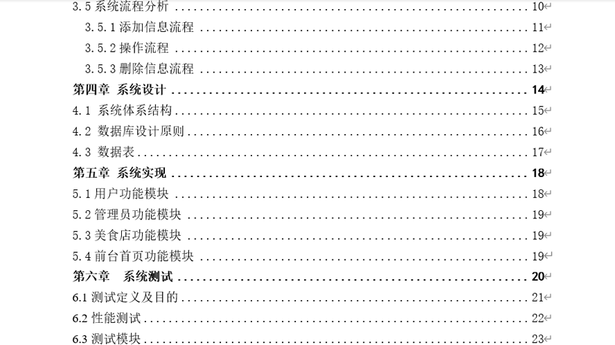 网上点餐系统毕业论文截图