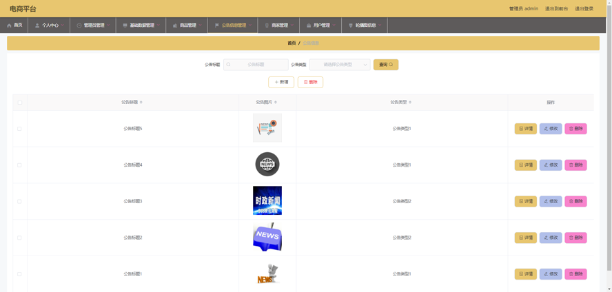 电商平台的设计与实现模板截图