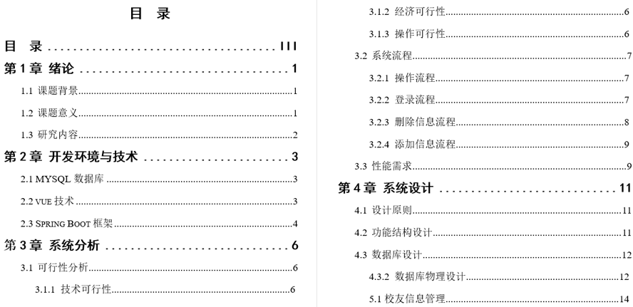 计算机学院校友网毕业论文截图